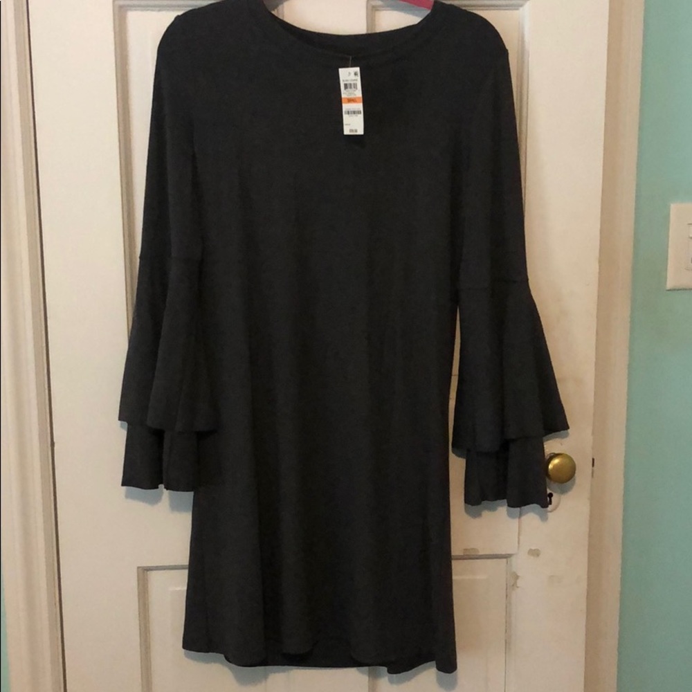 Grey long sleeve dress